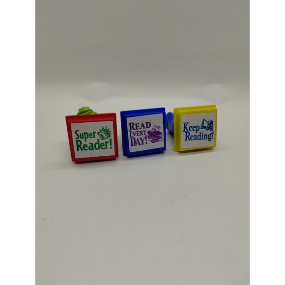 Reading Character Stampers - Library Bookworm - Picture 2 of 4